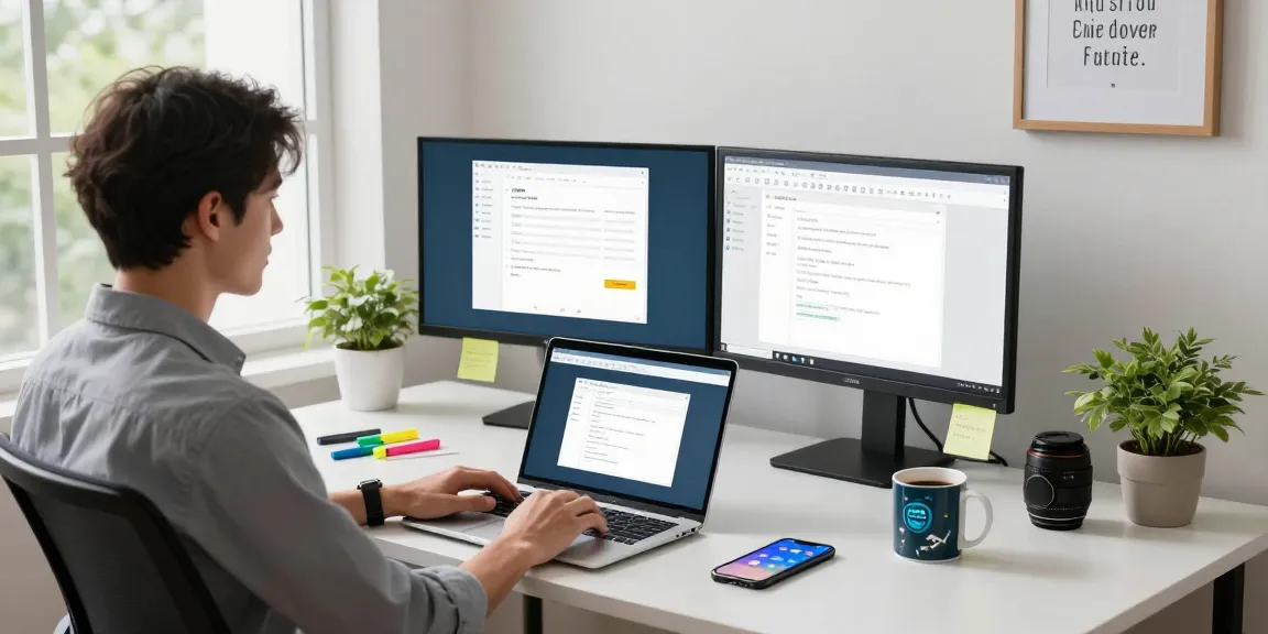 WPS Download page open on laptop in modern home office with productivity tools.