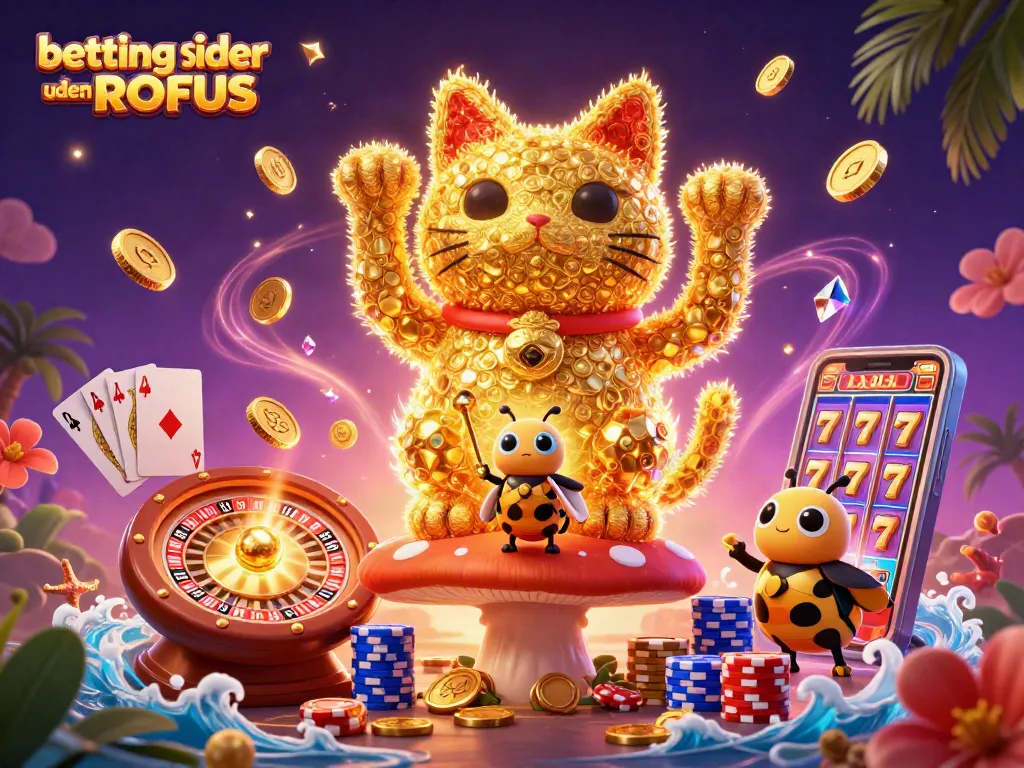Experience the excitement of betting sider uden ROFUS with vibrant casino-themed illustrations.
