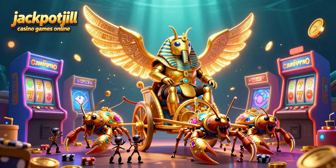 Engage in jackpotjill casino games online with vibrant characters and exciting slot motifs.