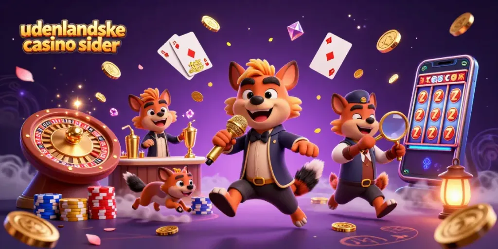 Experience the thrill of udenlandske casino sider with lively hyenas in a dynamic casino scene.
