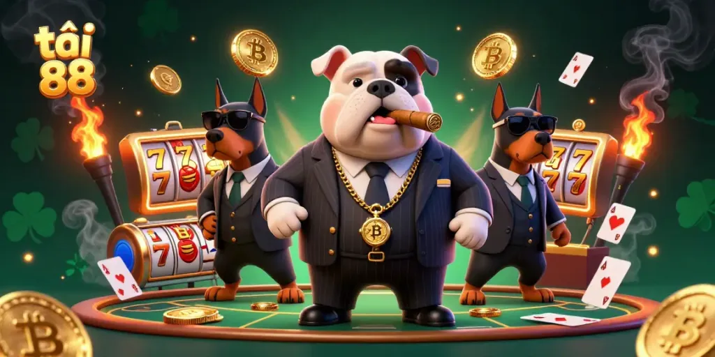 Engage with top-tier slots, poker, and crypto elements in this vibrant illustration for tải go 88.