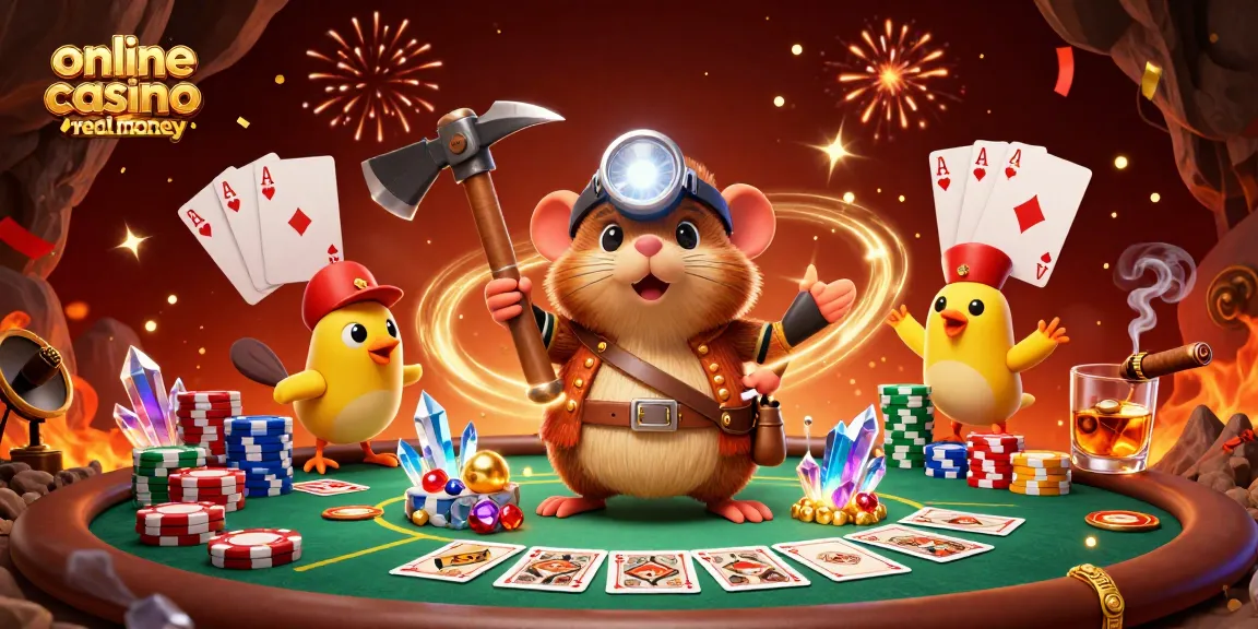 Experience the excitement of online casino Australia real money with a treasure hunter mole discovering riches.